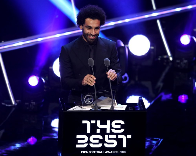 Mohamed Salah Wins Puskas award for best goal at 2018 Fifa Award