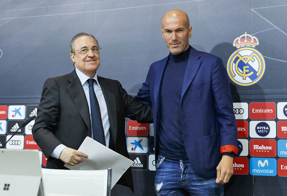 Real Madrid President Florentino Perez is Angry About Zidane's plans to Manage Man Utd