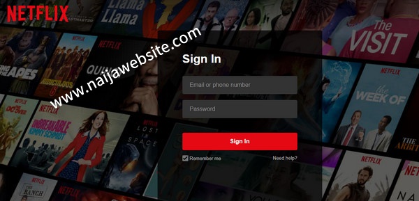 Netflix Sign up