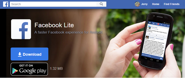 Download Facebook Lite App