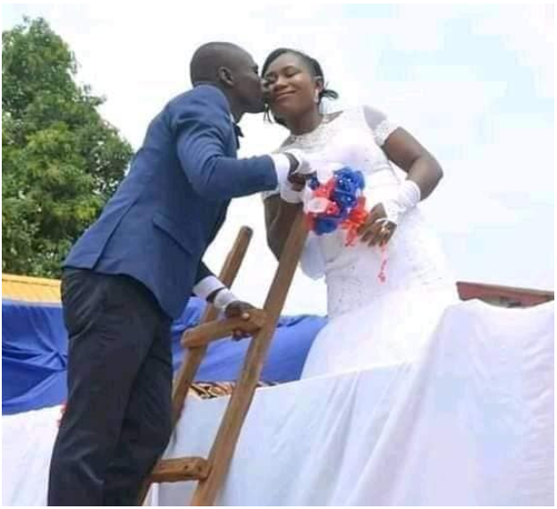 Couple go viral after they got married with a tipper in Akwa Ibom