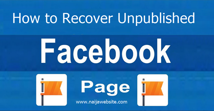 How to Recover Unpublished Facebook Fan page