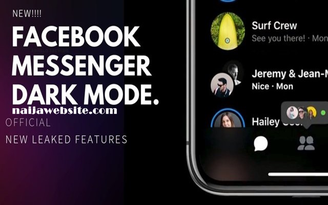 Facebook Messenger Dark Mode