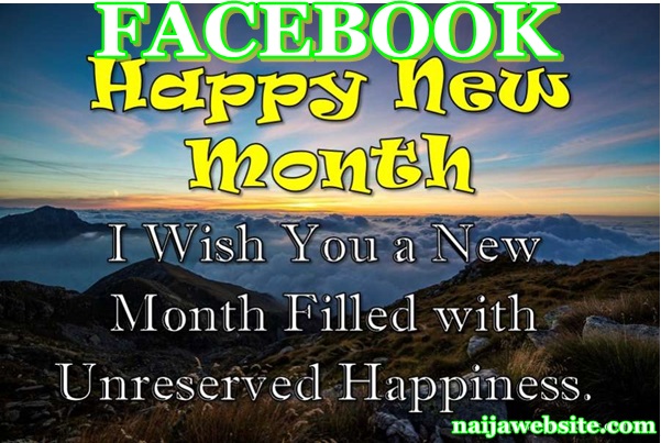 Facebook New Month Messages