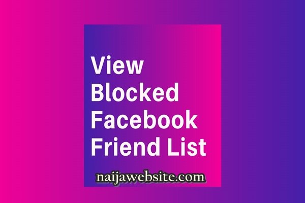 Facebook Blocked List