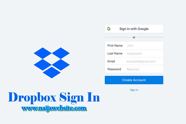 Dropbox Account Sign Up