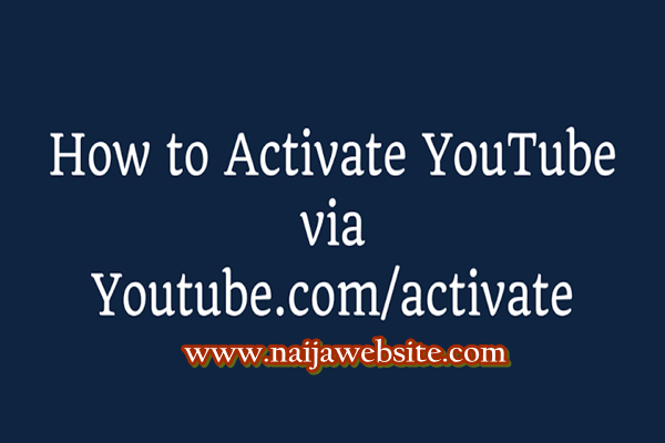 Activate YouTube using Youtube.com