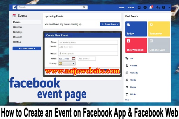 Facebook Event Account