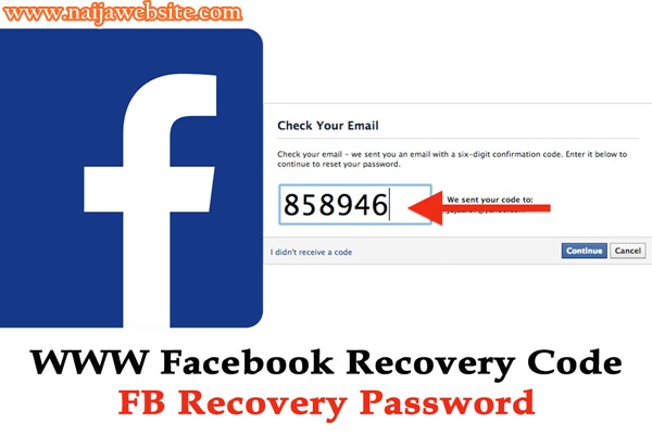 Recovery Code On Facebook