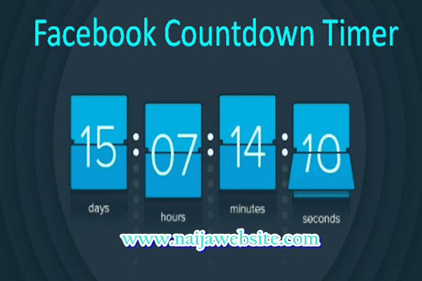 Facebook countdown clock