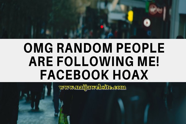 Following me is latest Facebook hoax