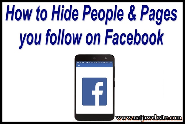 People and pages you follow on Facebook