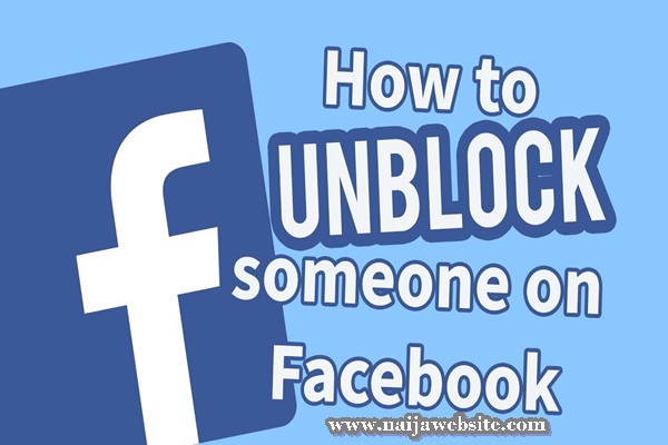 I Unblock someone From Facebook