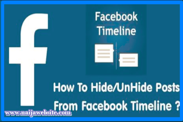 How you can hide and Unhide Facebook post
