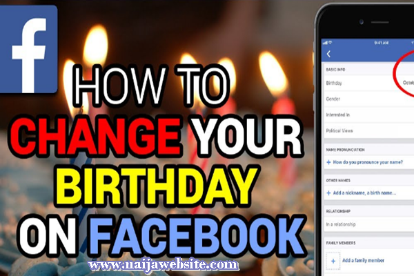 How to Change Birthday Date On Facebook