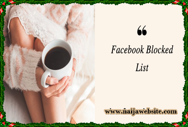View My Blocked List On Facebook