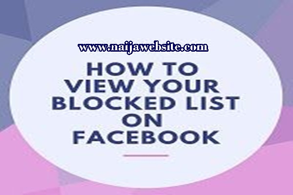 How I viewed my blocked list on Facebook