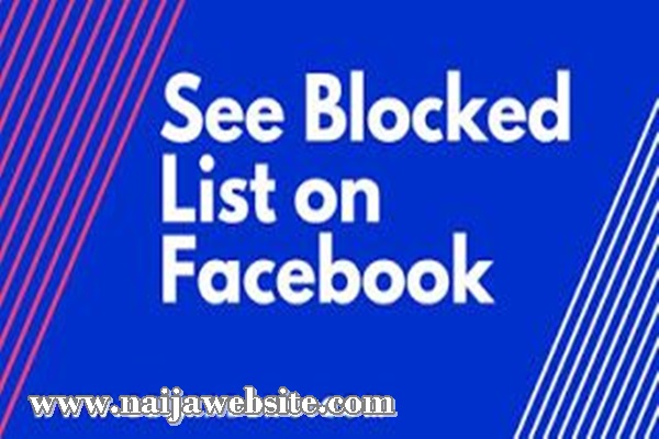 View Blocked Users On Facebook