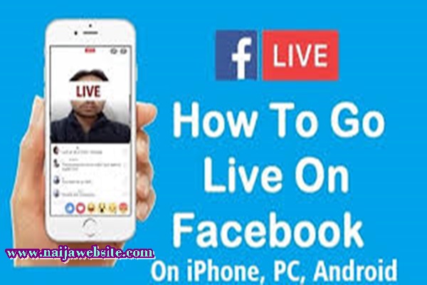 Go live on Facebook