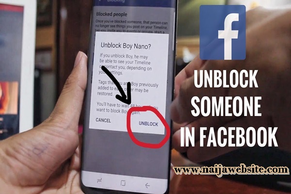 Unblock Friends And People On Facebook