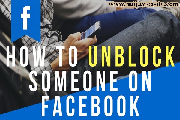 Unblocking somebody on Facebook