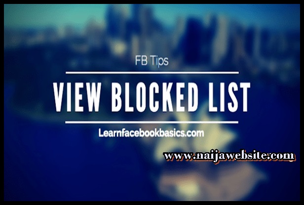 How to view those I blocked on Facebook