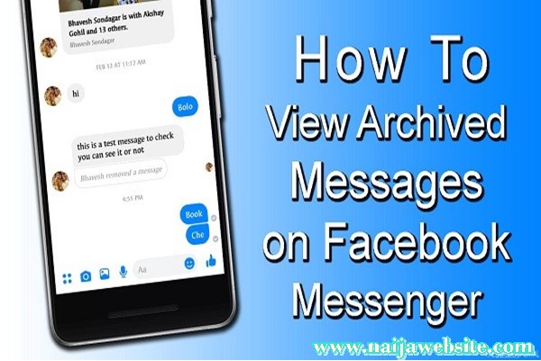 Find Archived Messages on Facebook