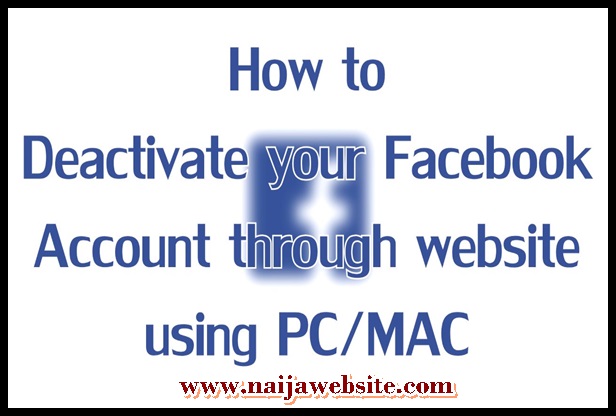 How to Deactivate Facebook account On Mac and PC