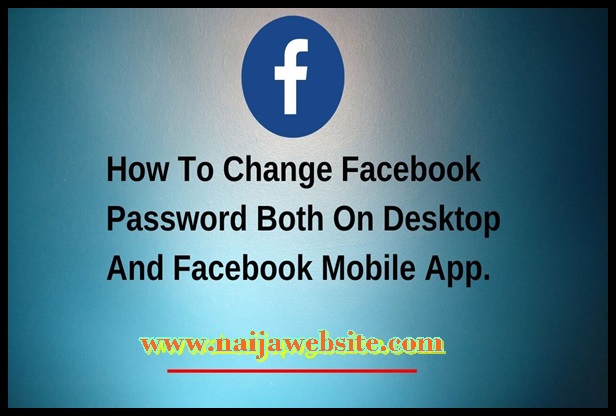 How to change password on Facebook