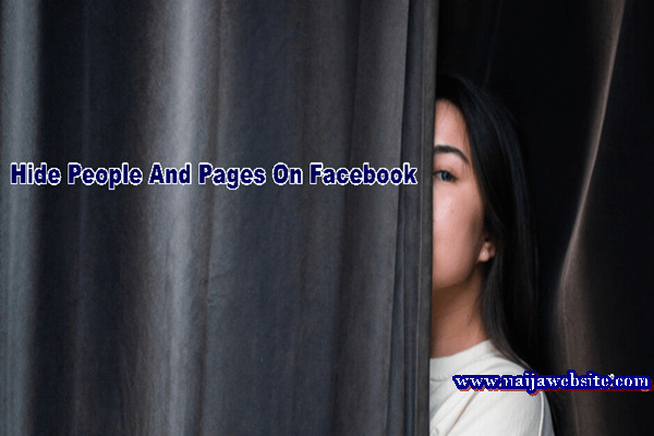 Hide People, Pages and Lists on Facebook