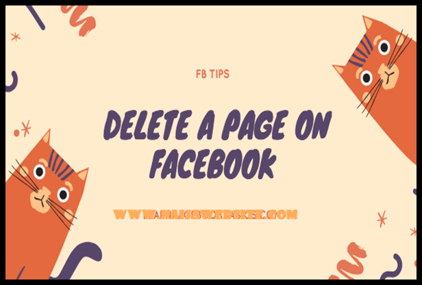 How do I delete my Facebook page?