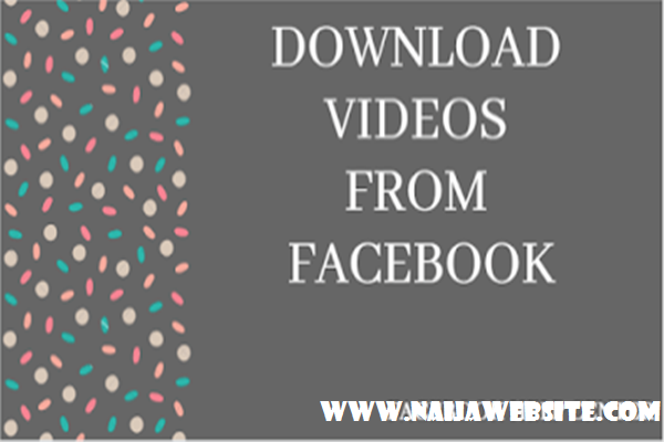 How To Save A Video Off Of Facebook