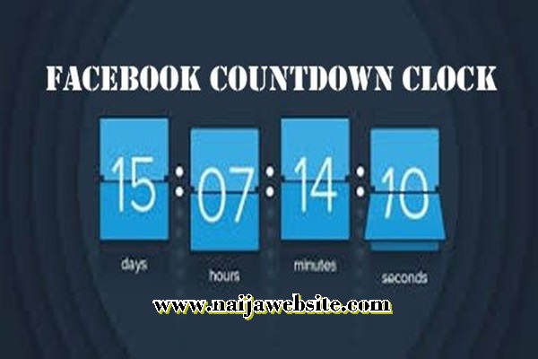 Countdown Facebook Clock