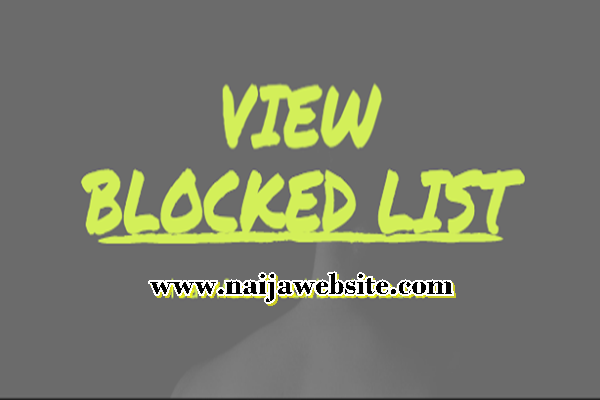 See/View Your Blocked List On Facebook