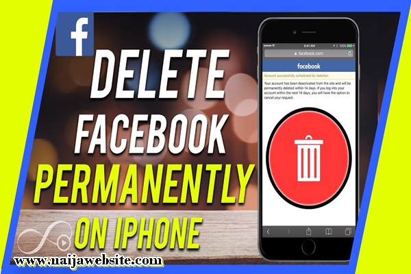 Delete Facebook app on iPhone