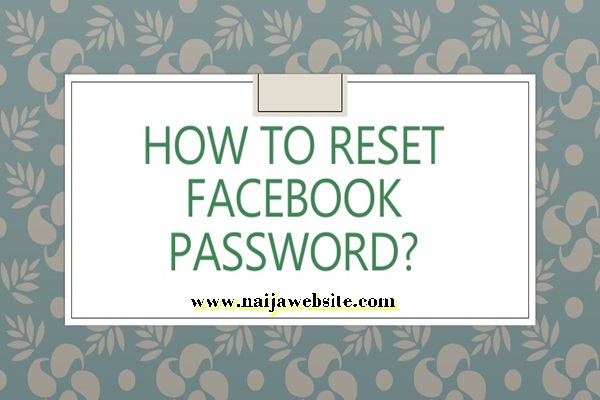 Reset Facebook Password