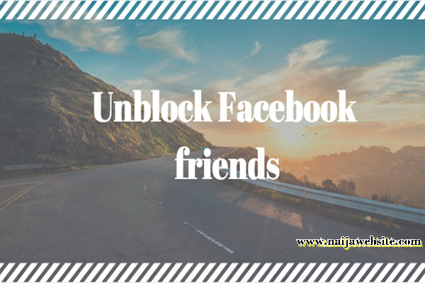 How to Unblock People & Facebook Friends