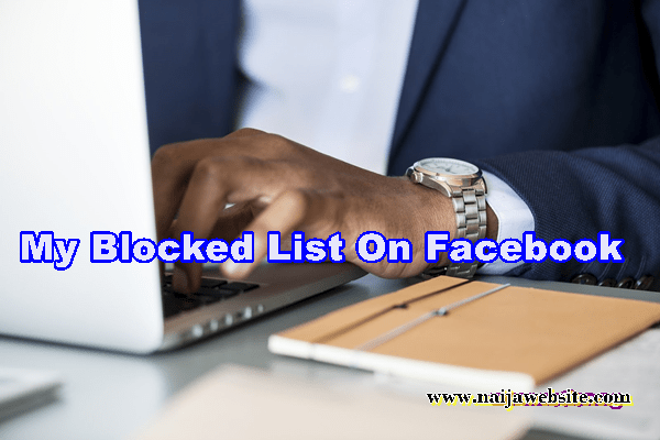 How do I see my blocked list on Facebook