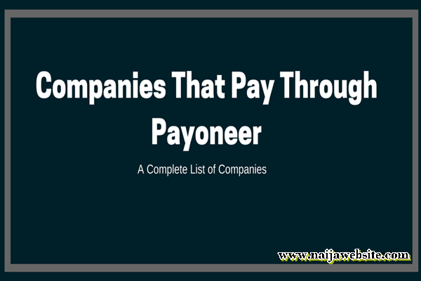 Companies Paying With Payoneer